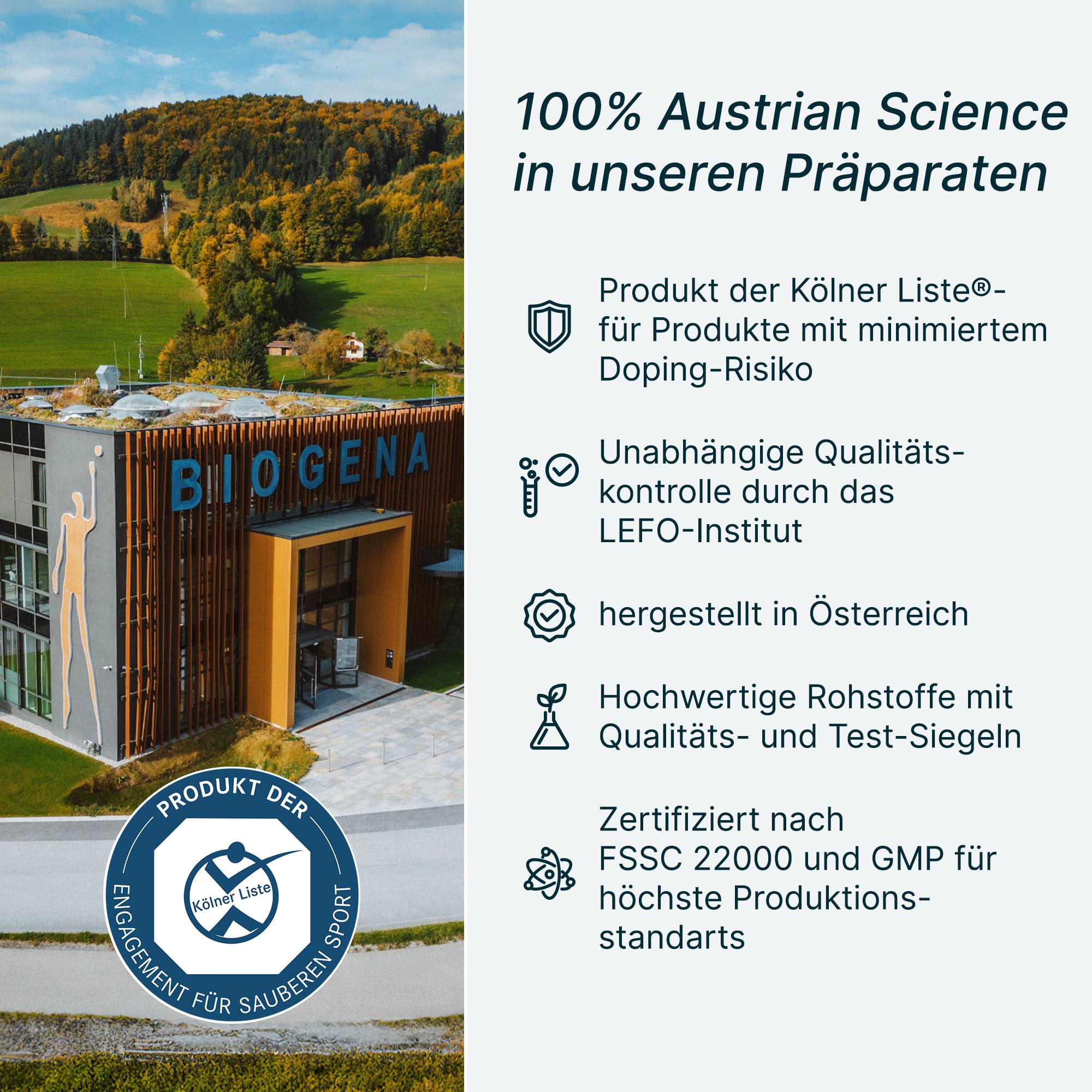 BIOGENA SPORTS – Performance Nahrungsergänzungsmittel – Komplex mit Kreatin, PEAK ATP®, Ashwagandha & L-Carnitin 30 Sachets – Sorgfältig abgestimmte Mikronährstoffe für sportlich aktive Athlet:innen
