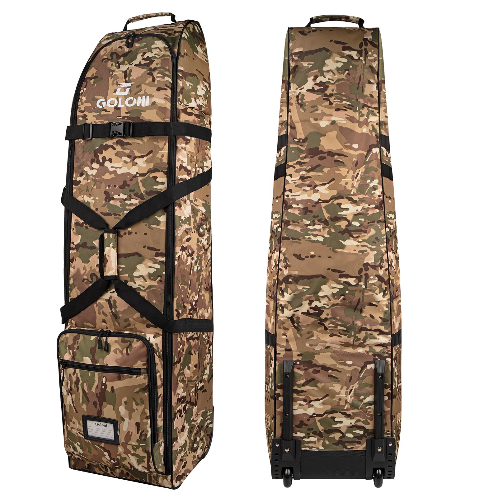 Premium Golf Travel Bag with Wheels - Heavy Duty 600D Polyester, Universal Fit (Fits Up to 51")
