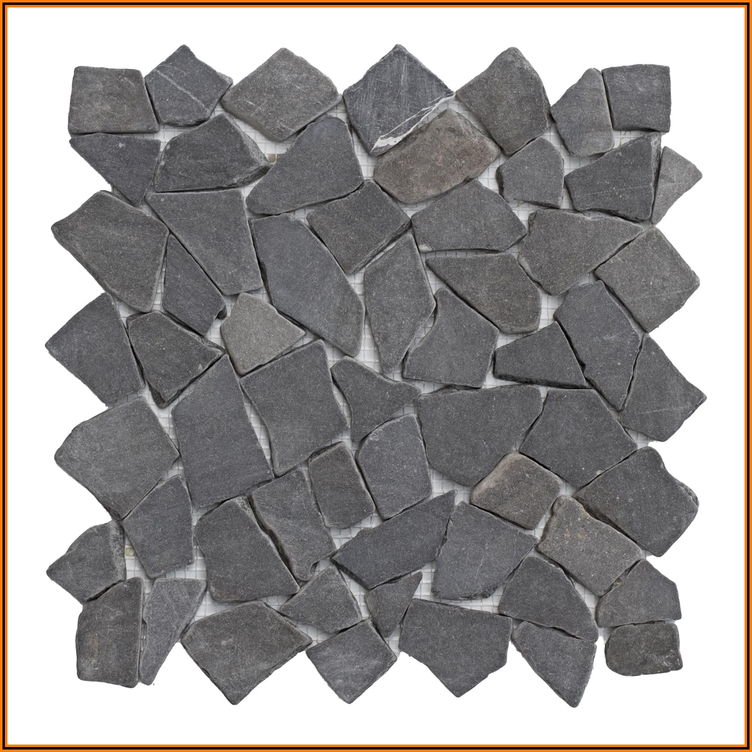 M-1-001 - 1 m² = 11 Fliesen Naturstein Marmor Bruchstein Mosaikfliesen Marmormosaik Fliesen Lager Verkauf Stein-Mosaik Herne NRW
