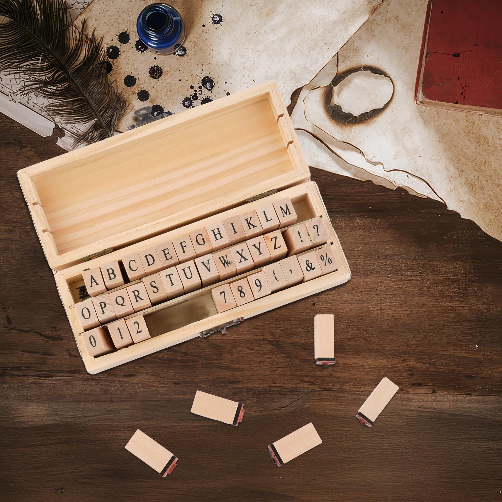 42 Letter Stamps - Scrapbooking & DIY -7