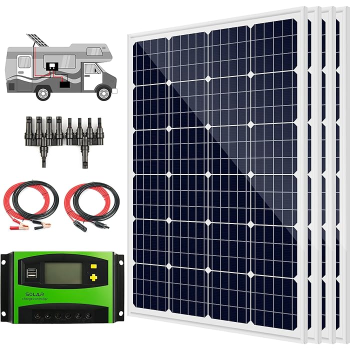 Buy 480 Watts 12 Volts Rigid Monocrystalline Solar RV Kit OffGrid Kit