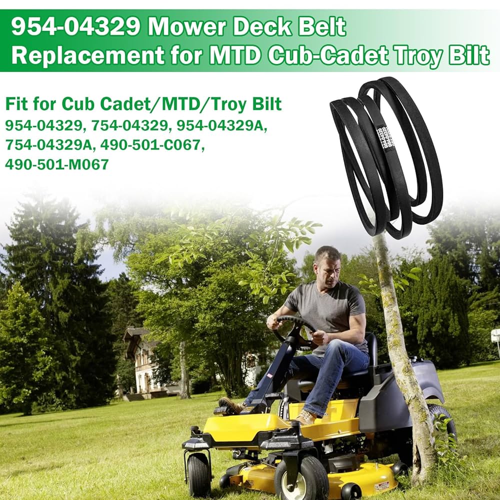 Amazon.com : 954-04329 Mower Deck Belt Replacement for MTD
