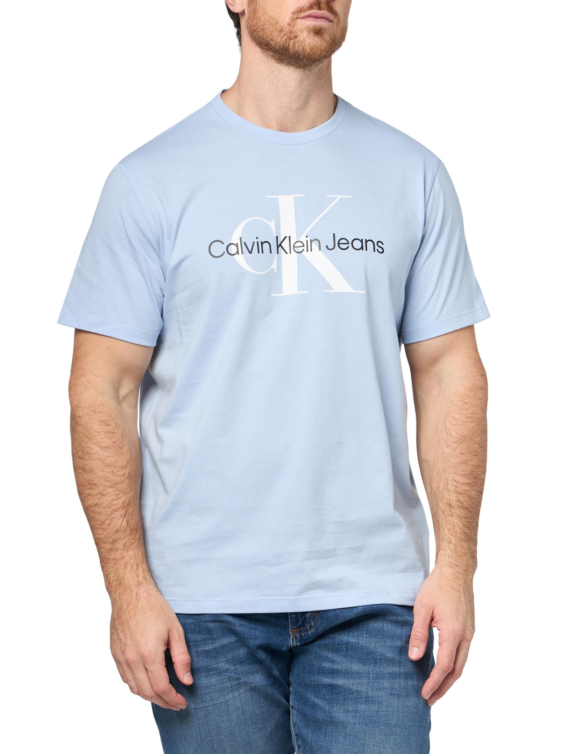 

                                                    Calvin Klein Men's Monogram Logo Crewneck T-Shirt 