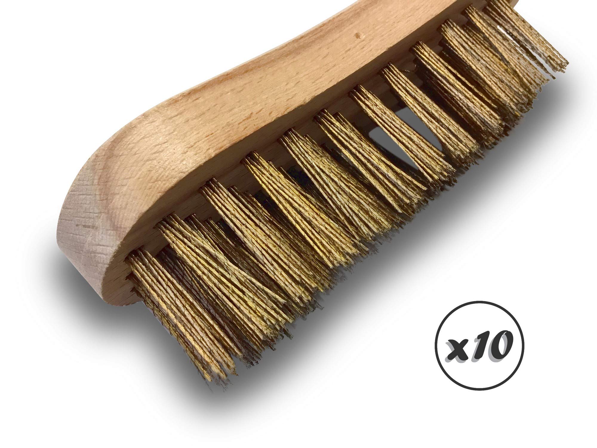 Kibros Brosse à main violon Lot 10, 5 rangs fils souples acier