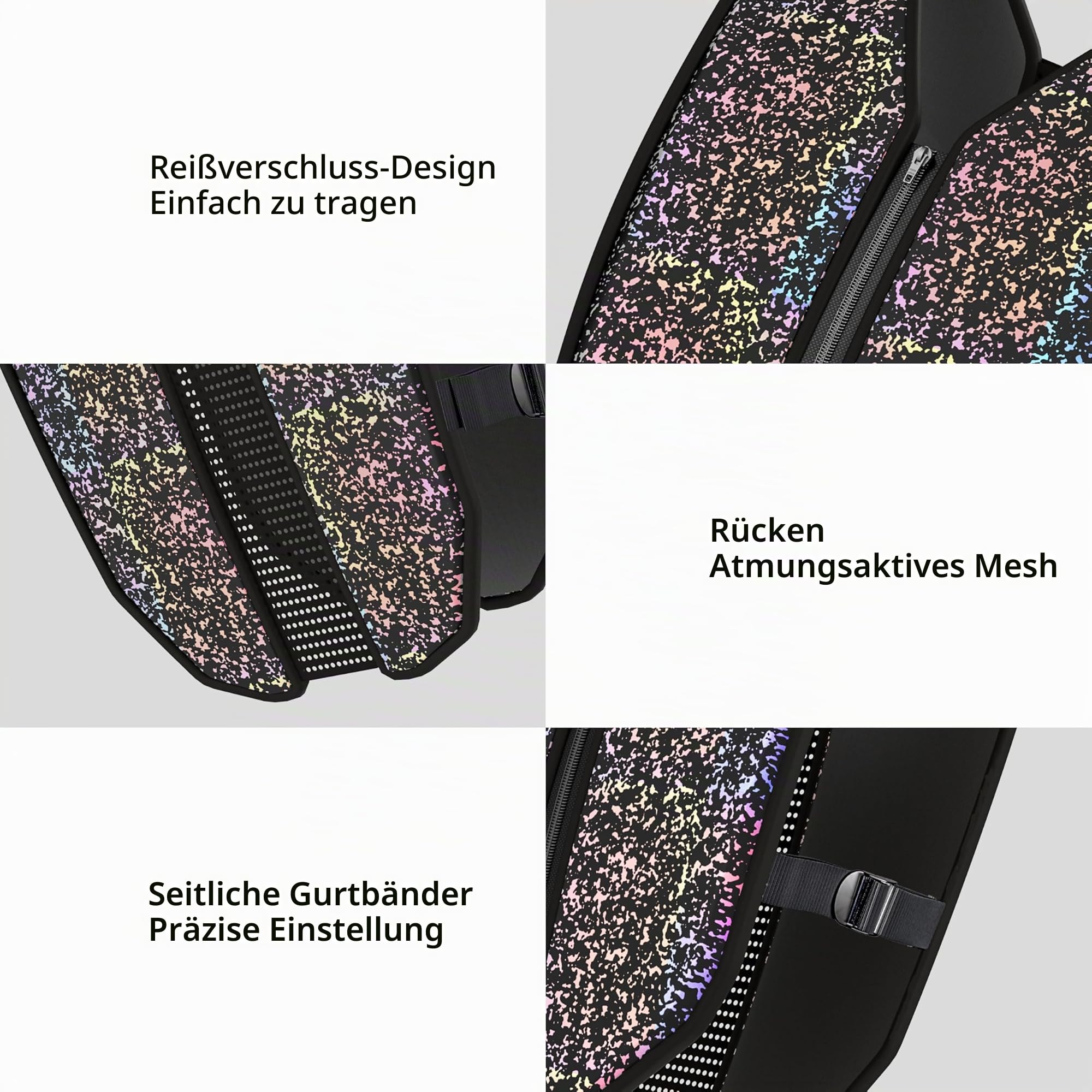 PROIRON Gewichteweste mit Reißverschluss,Wasser Abwaschbare Trainingsweste, Weighted Vest mit Sicherheits Reflexstreifen Für Tägliches Krafttraining,Nachtläufe,3 kg / 5 kg / 8 kg /10kg