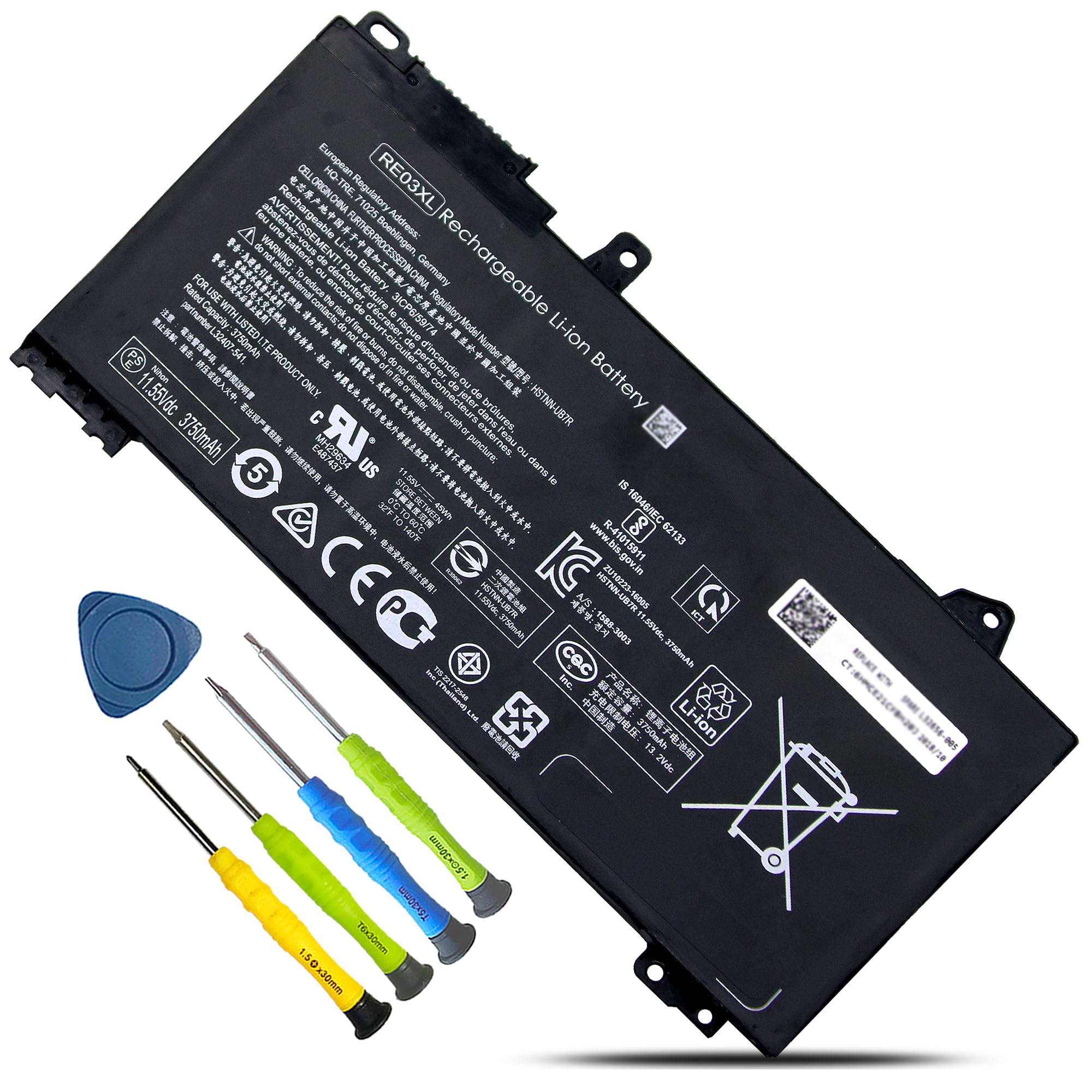 RE03XL L32656-005 Laptop Battery Replacement for HP ProBook 450 G6 450 G7 440 G6 430 445 455R G6 430 440 445 G7 Serie for hp probook 450 g6 Battery