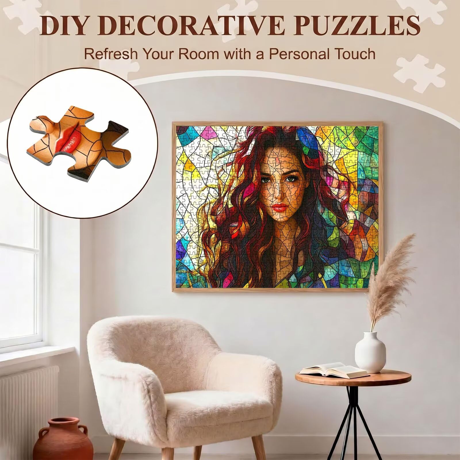 bellezza donna Puzzle 6000 Pezzi per Adulti, Puzzle in Legno - Collezione Classica con Poster Incluso - Sfida di Concentrazione e Passatempo Antistress, Gioco per Famiglia, 179 x 105 cm f0-737