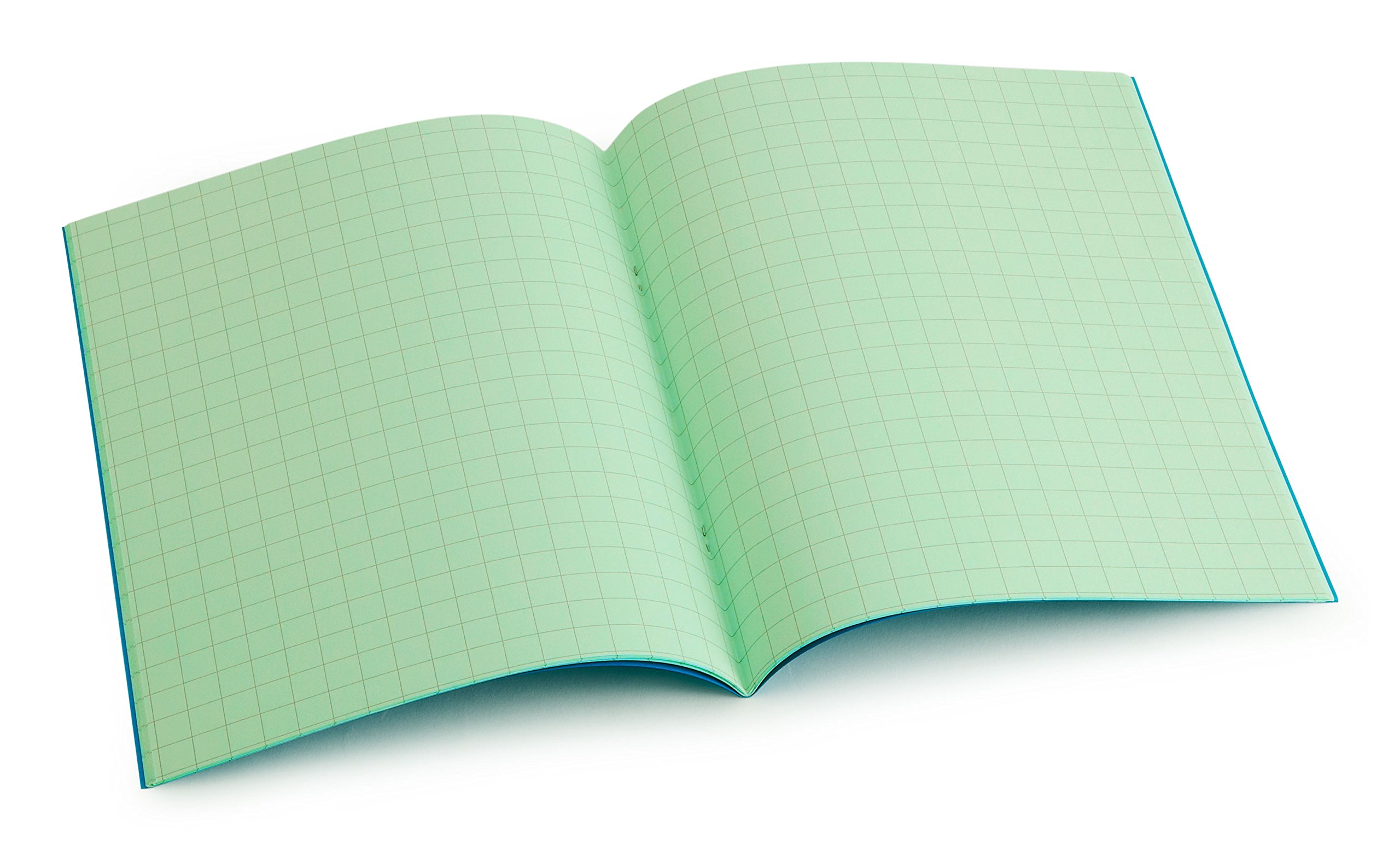 Crossbow Education Dyslexia Tinted Exercise Books - 9" x 7" - 10mm squared - Leaf (10 Pack)
