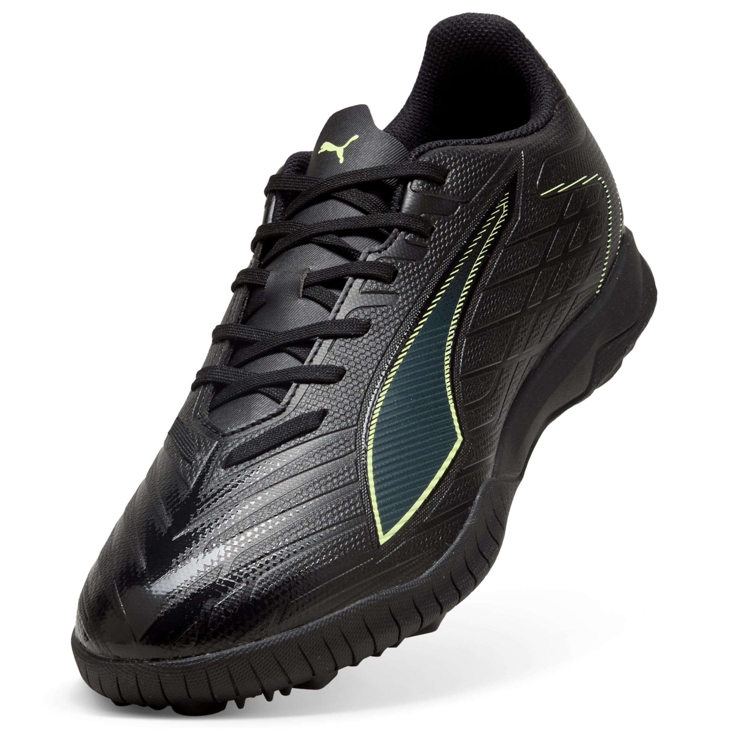 Puma Unisex Ultra 6 Play Tt Fußballschuh, Puma Black Fizzy Light Green Terrain, 45 EU – Ansicht 6