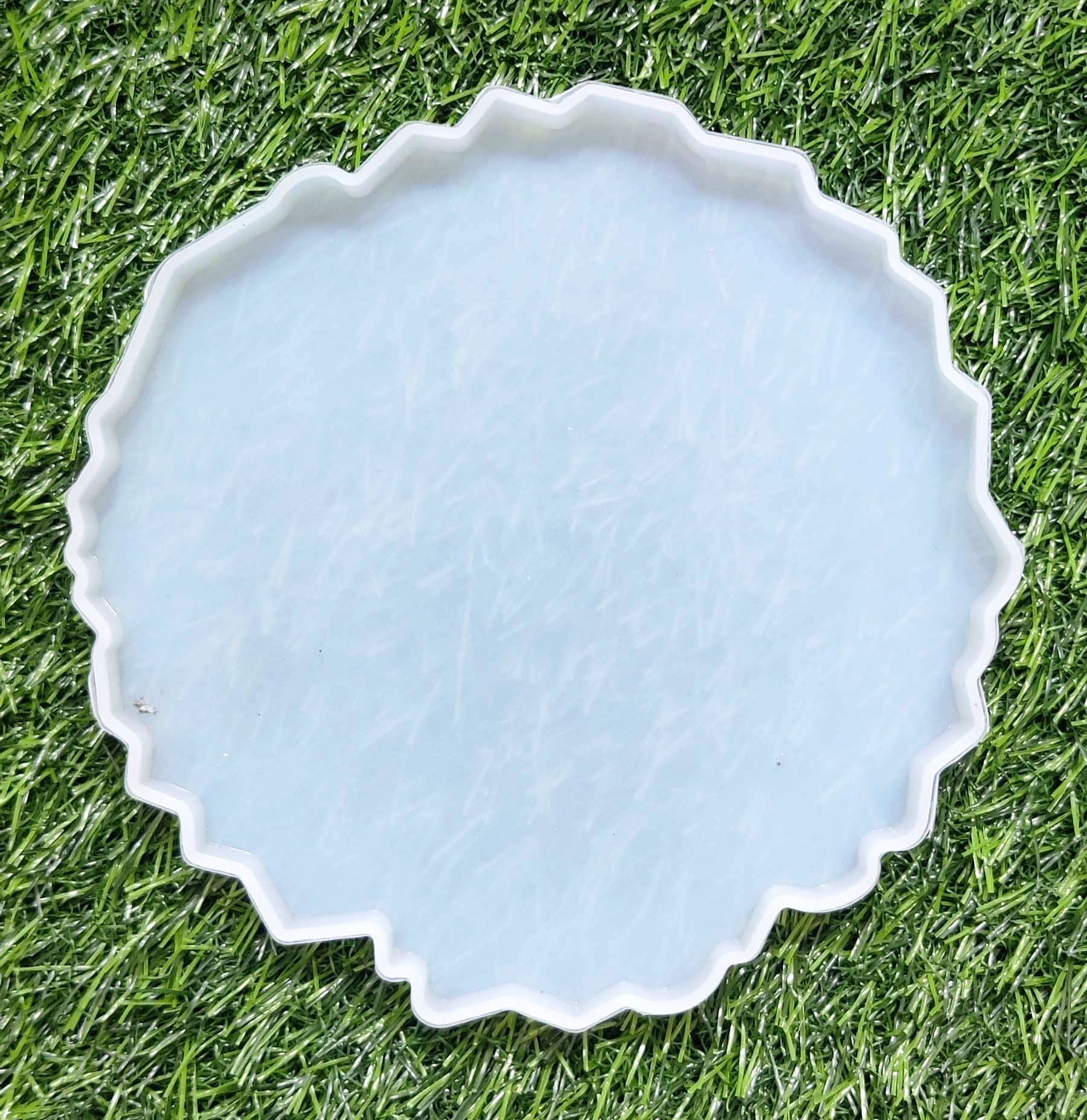 Beads & Crafts: Round Agate Coaster Mold 6" for Resin Art Silicone Casting Mould Epoxy Mold DIY Art and Craft (Pack of (6 Inch, 1)