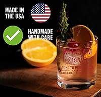 Vista 4 de Vaso de whisky impreso personalizado de 11 onzas, regalos personalizados para hombres, él, día del padre, taza de cóctel con nombre personalizado