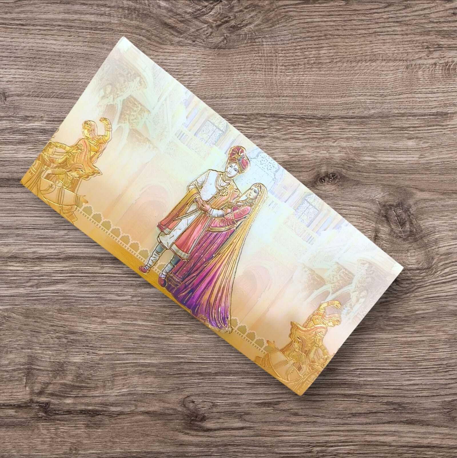 Aywal Pack of 10, Floral Garden Delight Design Shagun Envelopes for Gifting Cash Money Cover Velvet Finish Paper Tuck Flap Designer Sagan Lifafa Wedding, 19 X 9 cm, Seafoam Yellow Color 3