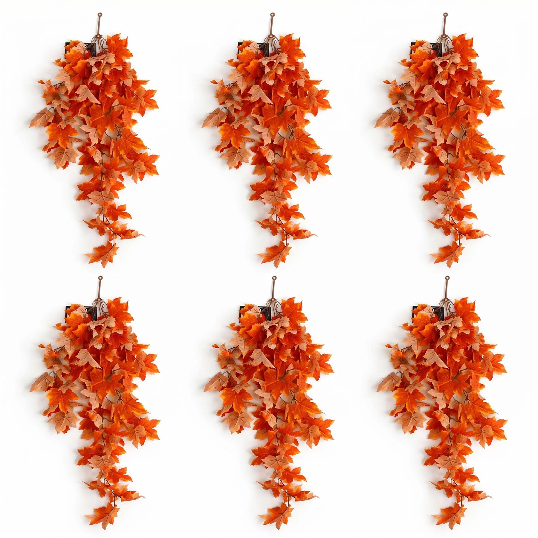 Multipack Leaf Design Artificial Hanging Plants