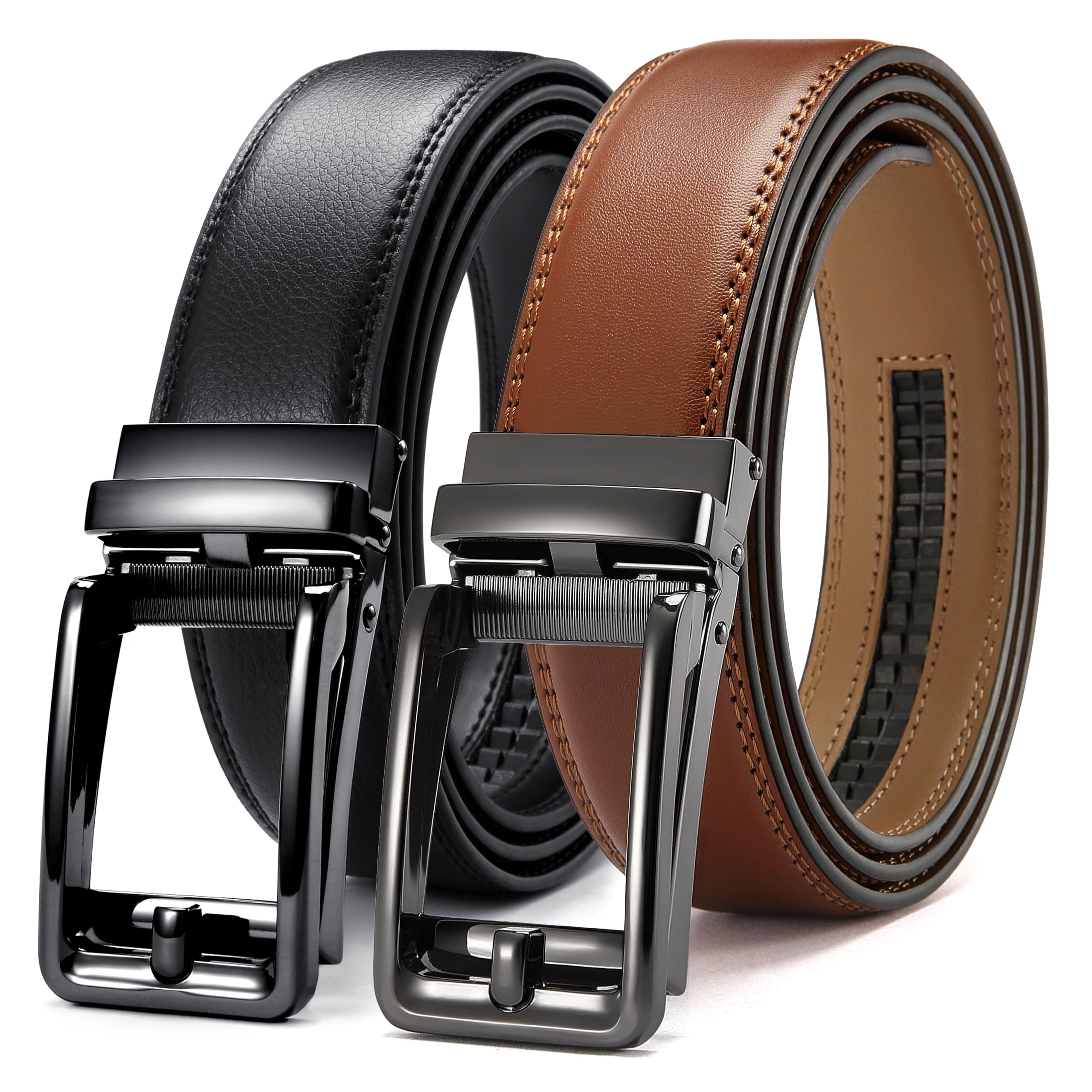 chaoren leather ratchet belt