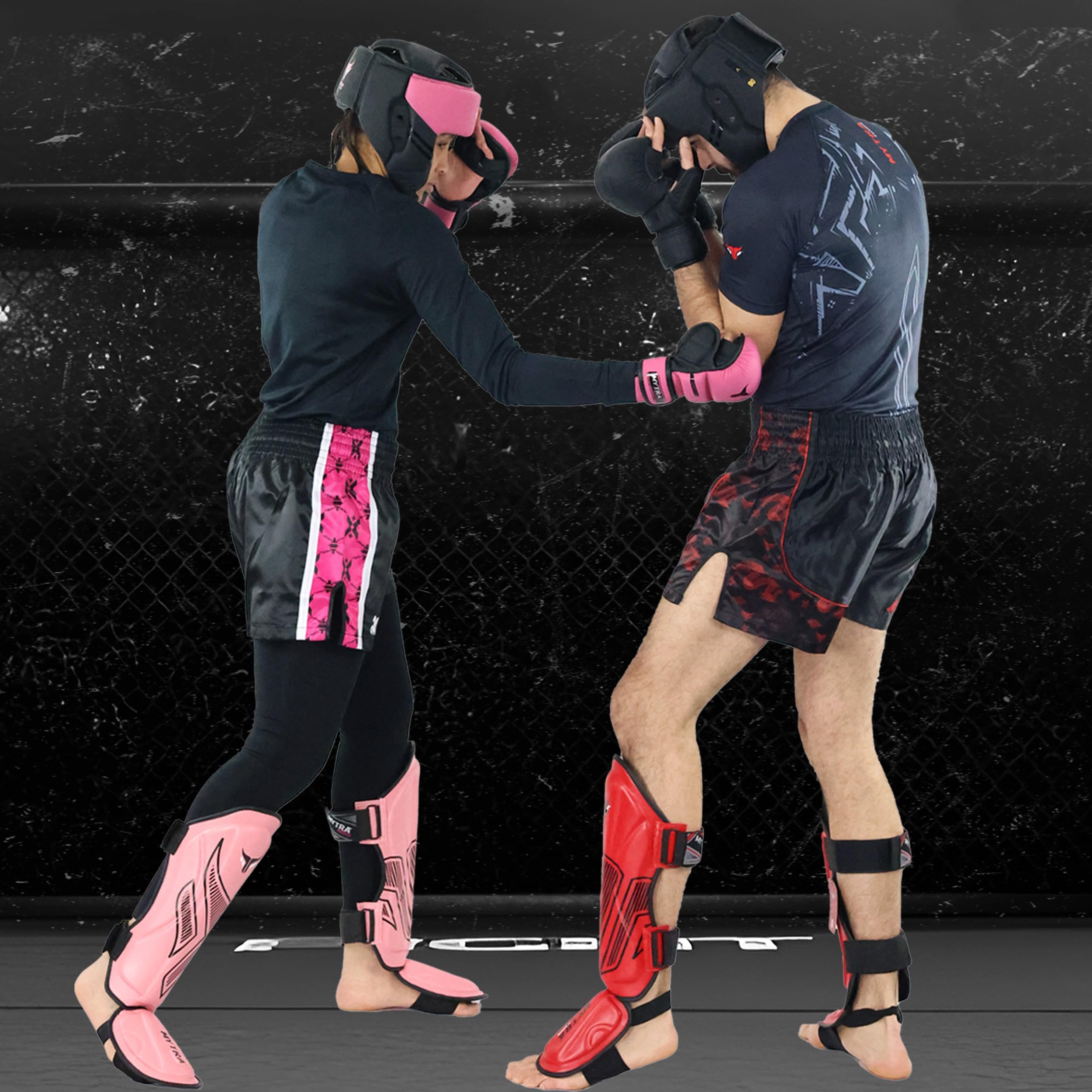 Mytra Fusion Adult Shin Pad, Shin Protector, Shin Guard For Boxing, MMA, Muay Thai, & Martial Arts Training