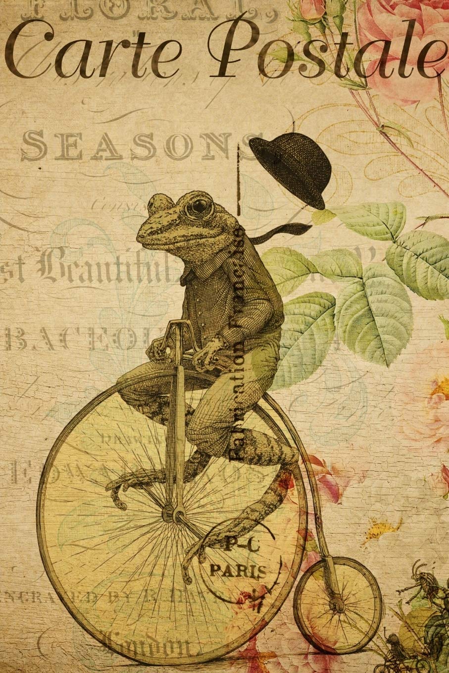 Carte Postale: Paris Vintage Postcard Journal - 120 Pages - 6"x 9" (Nice Little Book)