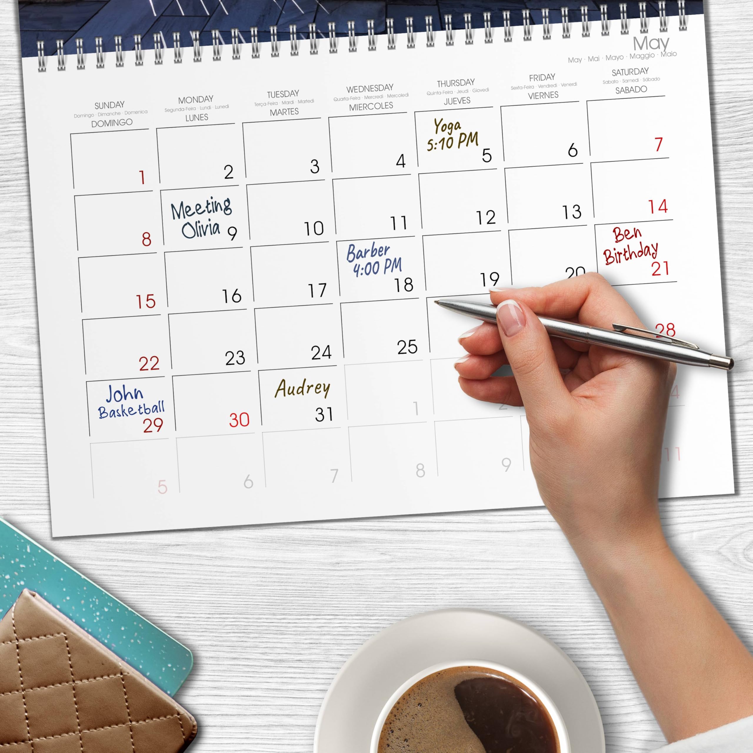 Calendar 2027 · Jardin de dahlias
