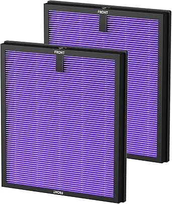 HY4866 True HEPA Replacement Filters Compatible with MORENTO HY4866, WESTHEY HY4866, YIOU M1 Air Purifier, 3-in-1 H13 Ture HEPA Air Filter, Multifunction Version, 2-Pack