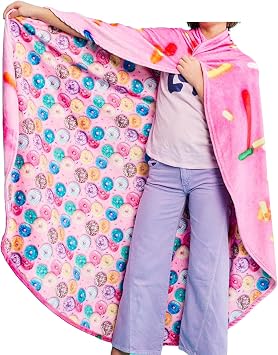 Iscream Bake Shop Print Fleece Throw Blanket