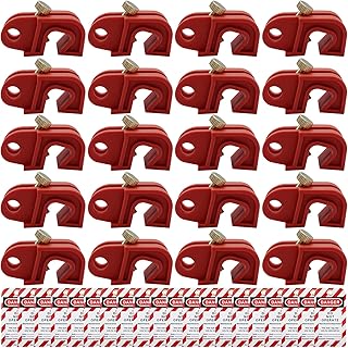 SAFBY Circuit Breaker Lockout Device - Lockout Tagout Kit 20 PCS Breakers Lockout Universal Electrical for Loto Station Lock Out Tag Out Set(20 pcs Universal Single and Multi Pole)