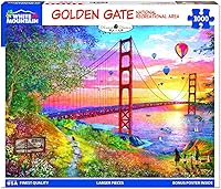 Vista 2 de White Mountain Rompecabezas - Golden Gate - Rompecabezas de 1000 piezas