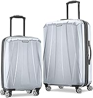 Vista 41 de Samsonite Centric 2 - Set de maletas rígidas expandibles con ruedas giratorias duales, Negro