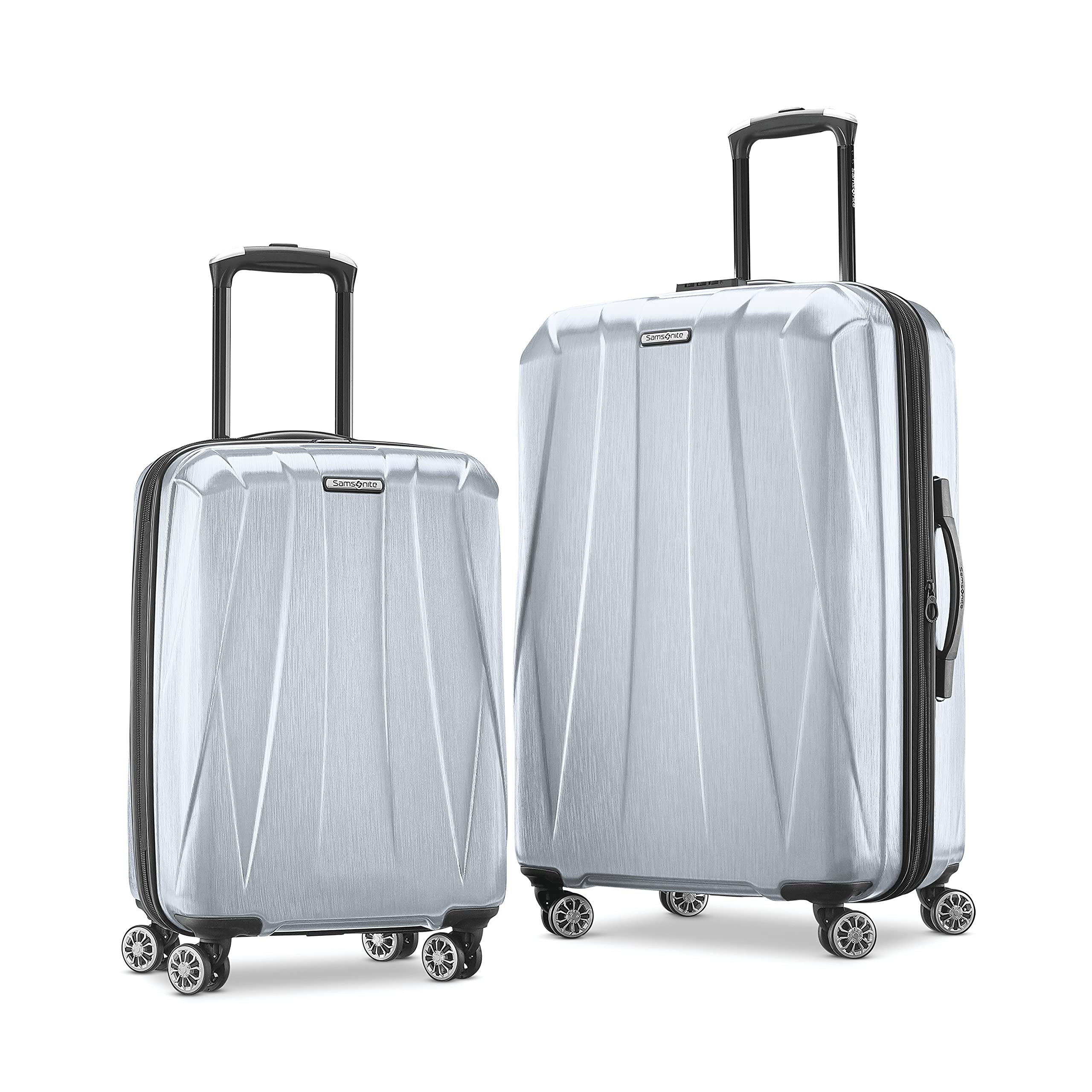 SamsoniteCentric 2 Hardside Expandable Luggage with Spinner Wheels, Silver, 2-Piece Set (20/24)