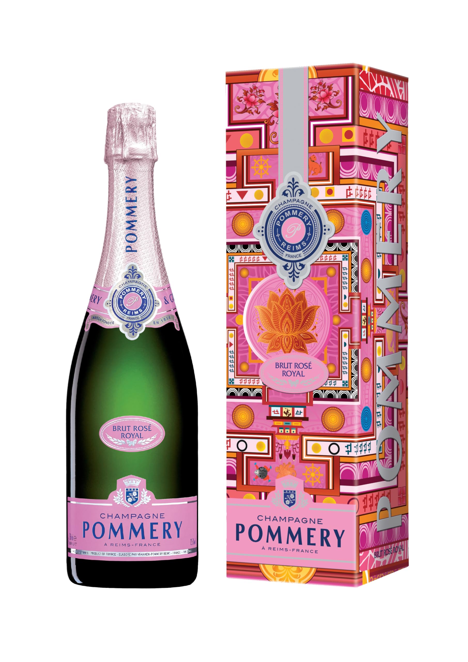Pommery Brut Rosé Champagne in Gift Box 75cl