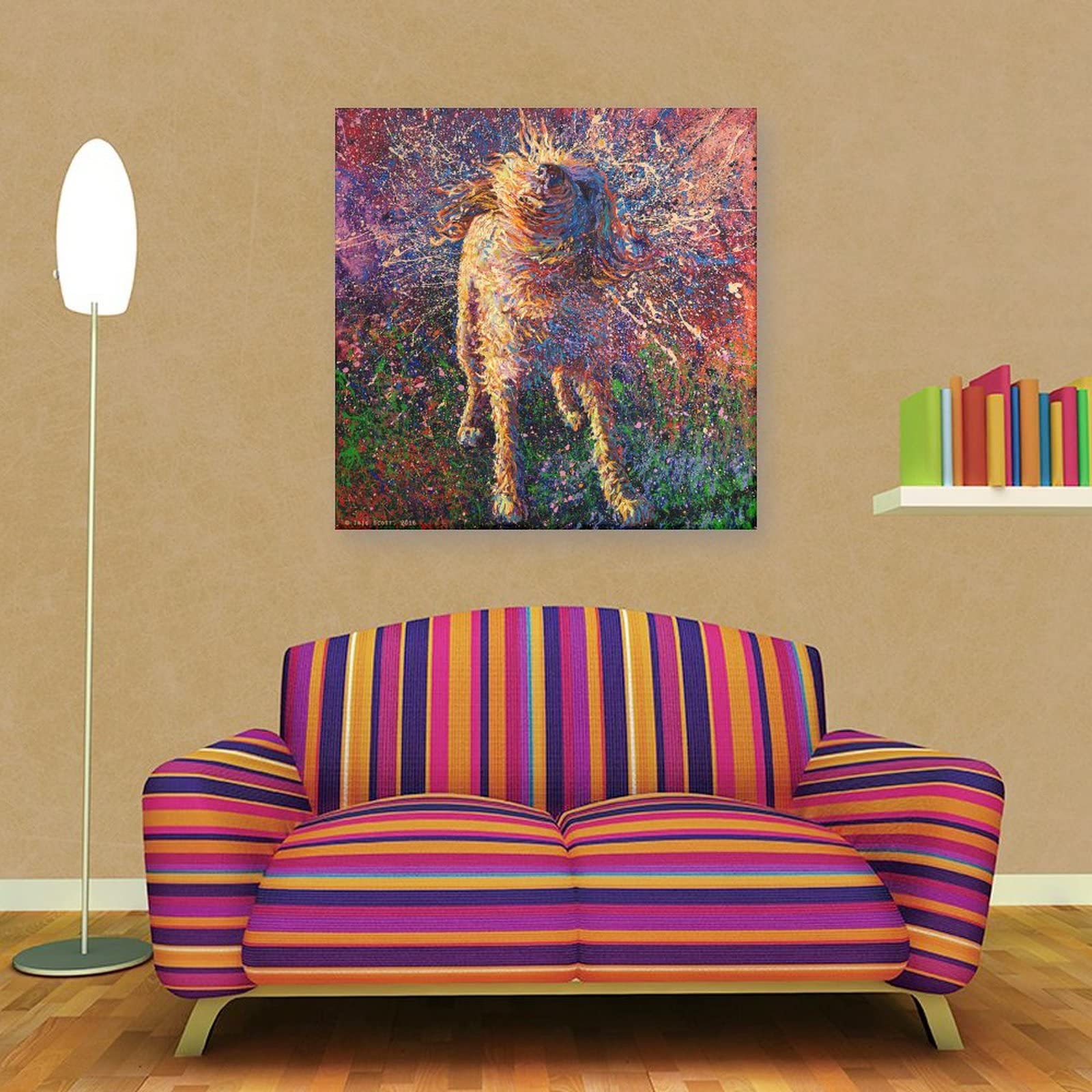 Póster de Pintura Cuadro por Iris Scott para Pared, Decoracion Habitacion, Póster de Decoración del Hogar, Lienzo de 70 x 70 cm