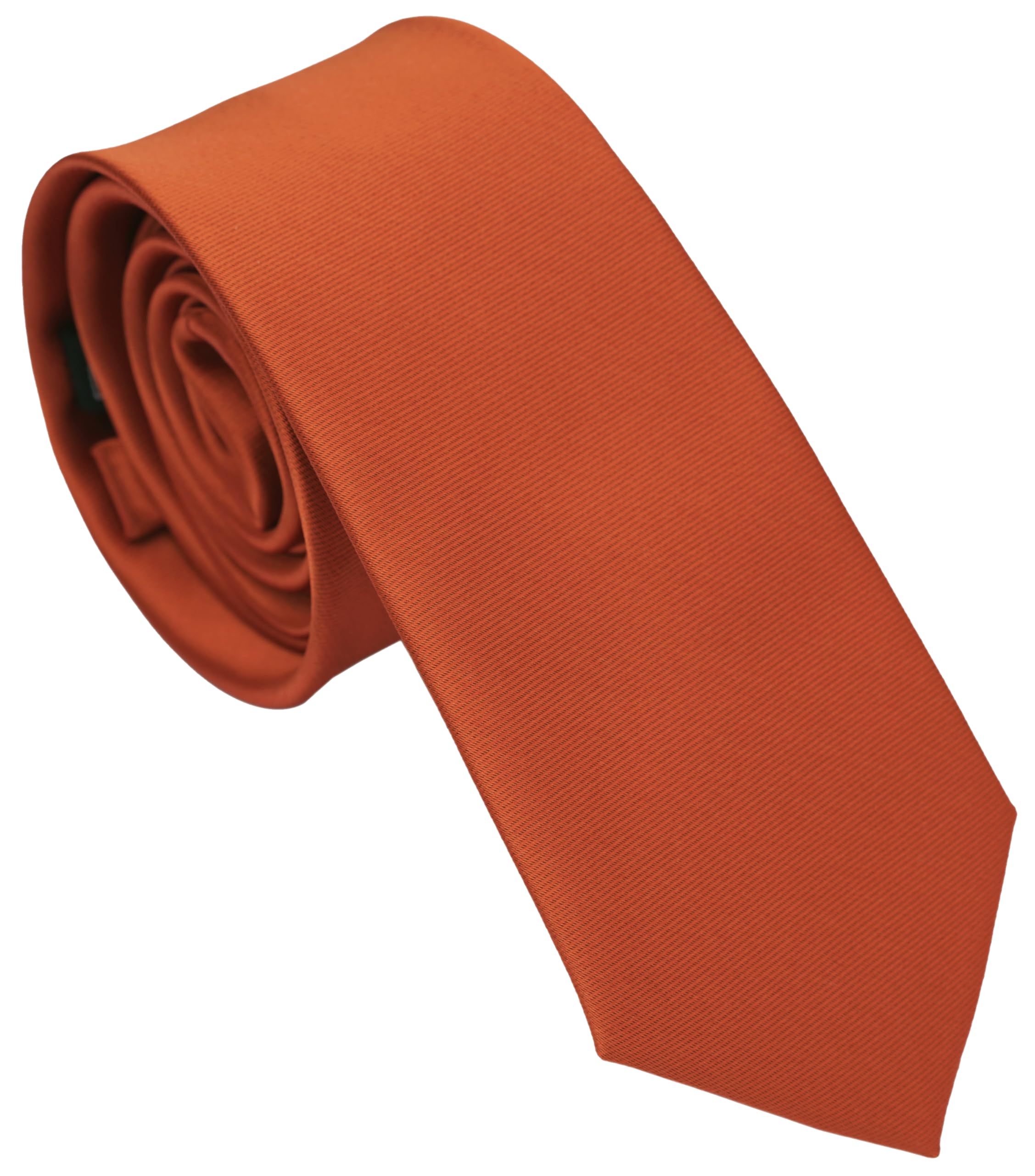 Skinny Ties for Men, 2.5-Inch Slim Neckties, Solid Color Packs