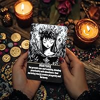 Vista 2 de sishui Juego de 78 cartas de tarot Lythra, cartas de tarot oráculo para principiantes, herramientas espirituales para intuición, visión emocional