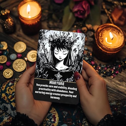 Miniatura 2 de Juego de 78 cartas de tarot Lythra, cartas de tarot oráculo para principiantes, herramientas espirituales para intuición, visión emocional y