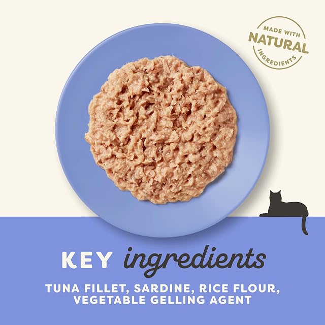 Foto 2 de 6 de Applaws Natural para Gatos sénior, Comida húmeda con atún y sardina en gelatina, 24 x 70 g