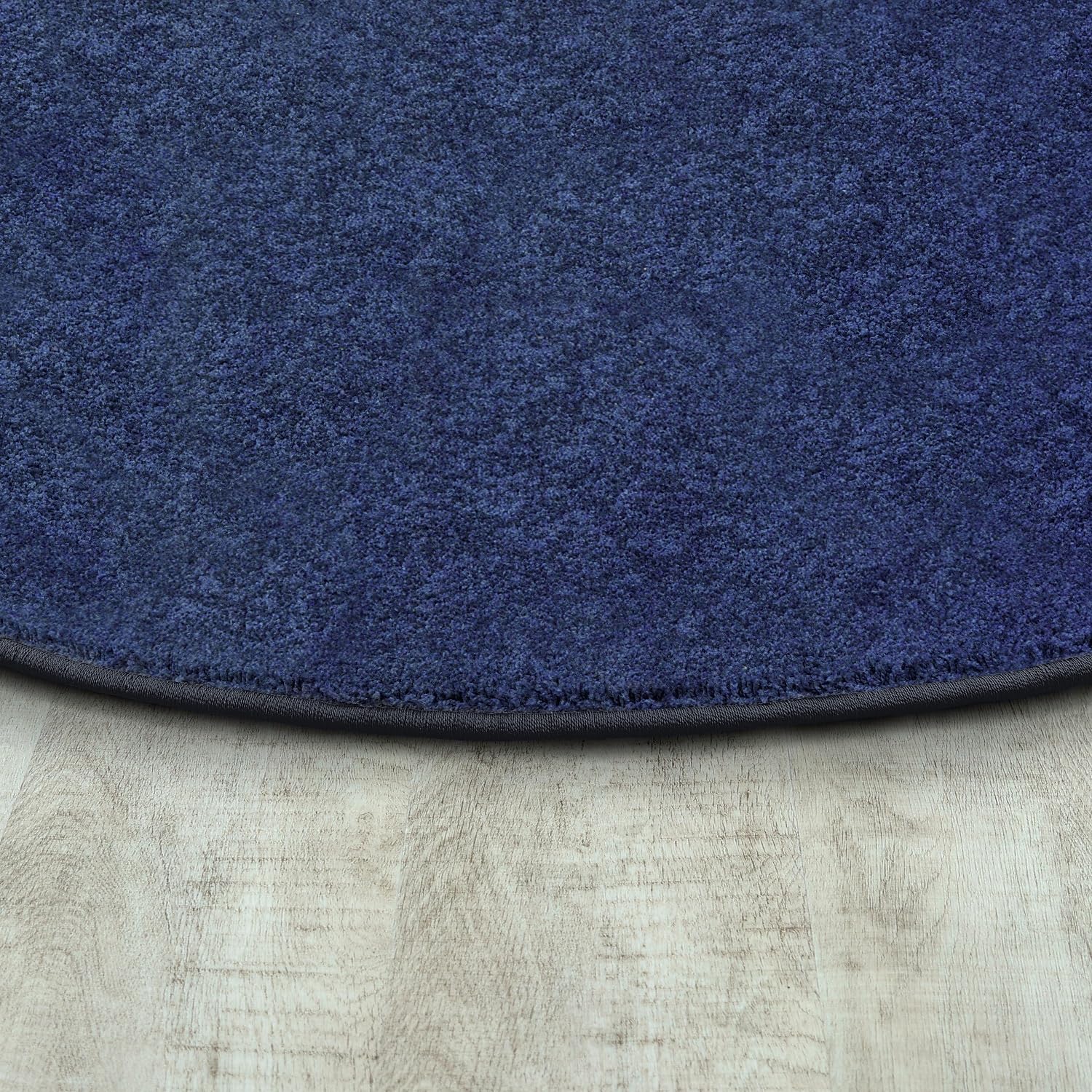 Joy Carpets Endurance Solid Colored Area Rug in Color Midnight Sky, 12' x 7'6