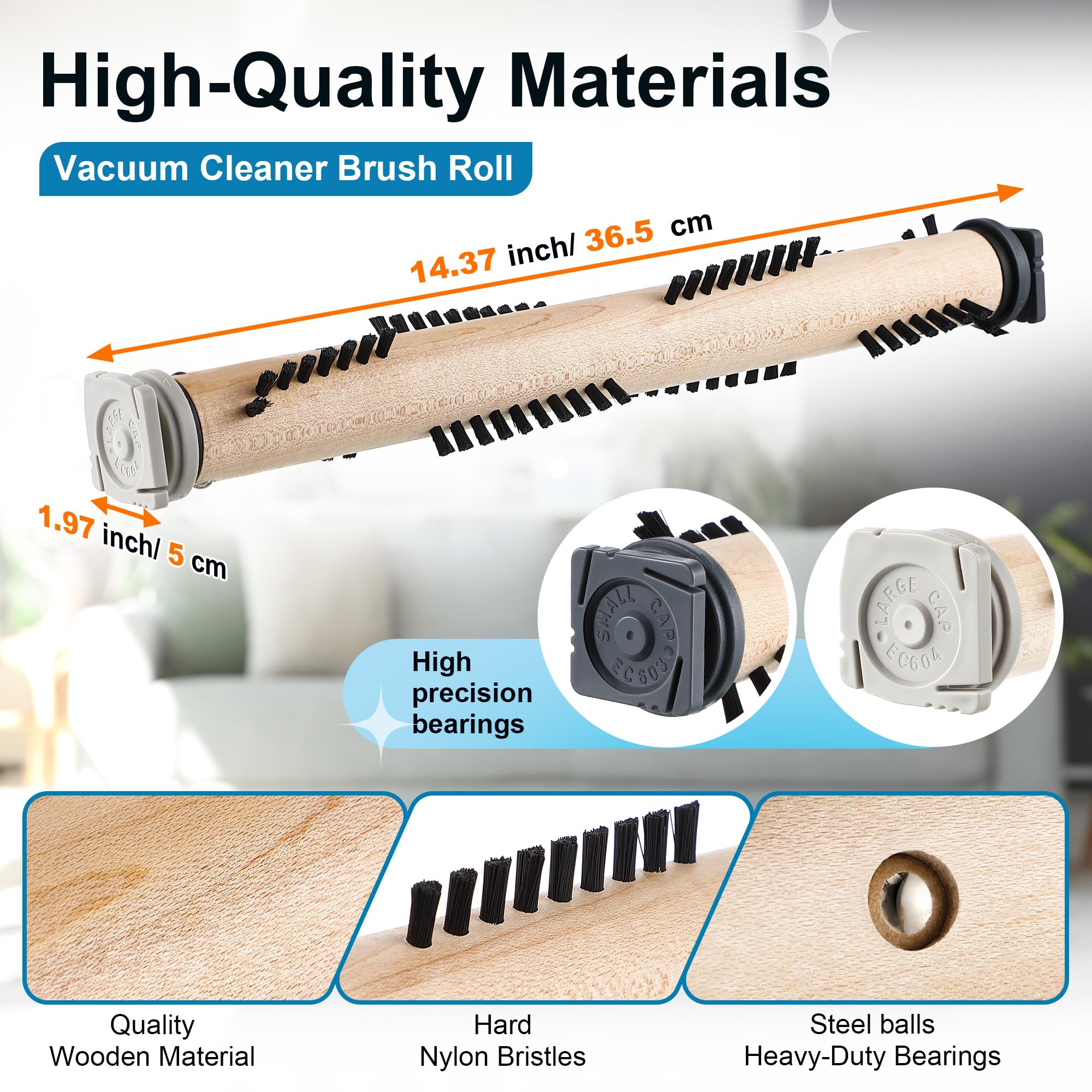 Rollo de cepillo para aspiradora compatible con aspiradora Kirby G3/G4/G5/G6/Sentria, Ultimate G, accesorios de aspiradora, piezas de repuesto, rodillo de cepillo de repuesto para limpieza de