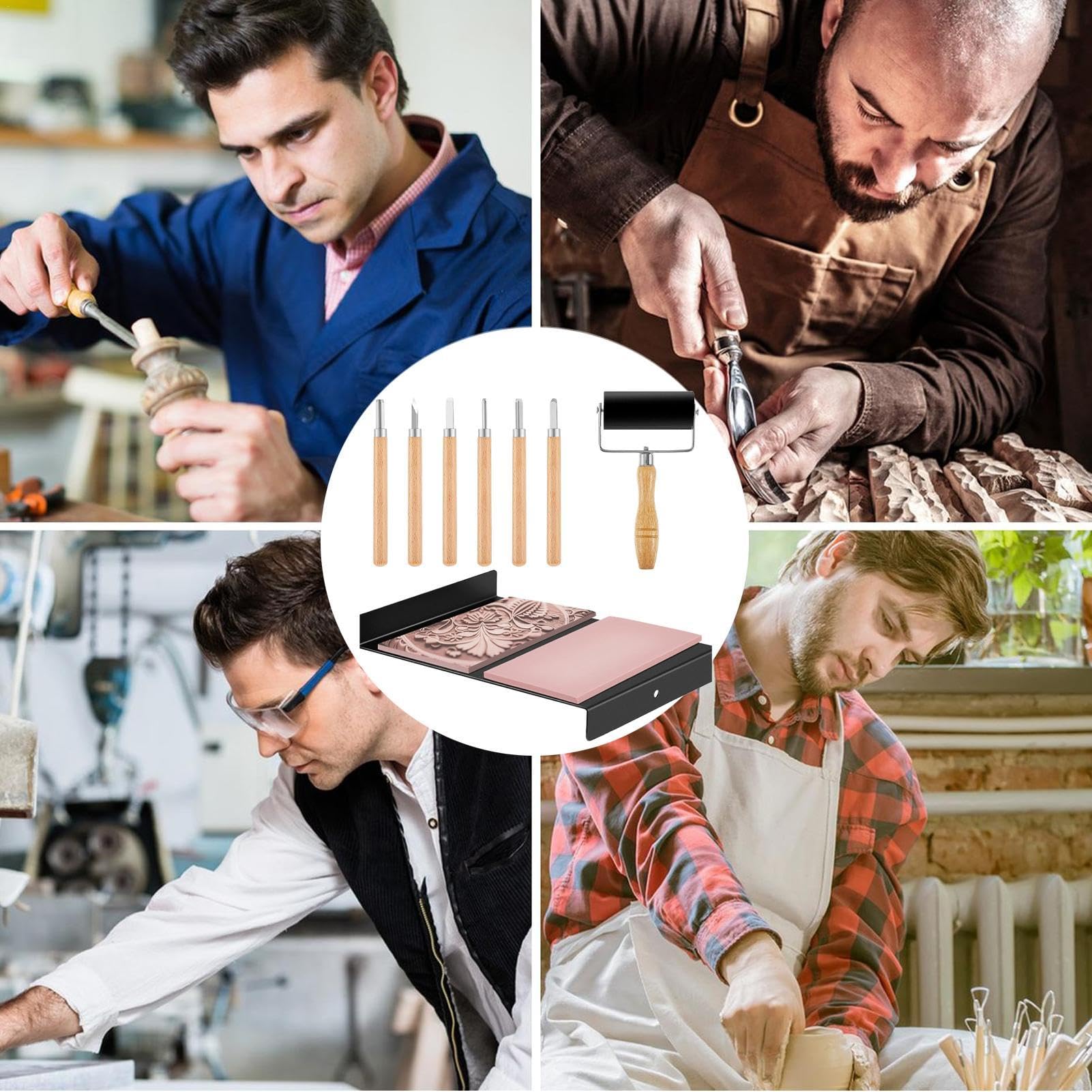 Outils pour sculpter des blocs d'impression, outils pour sculpter des