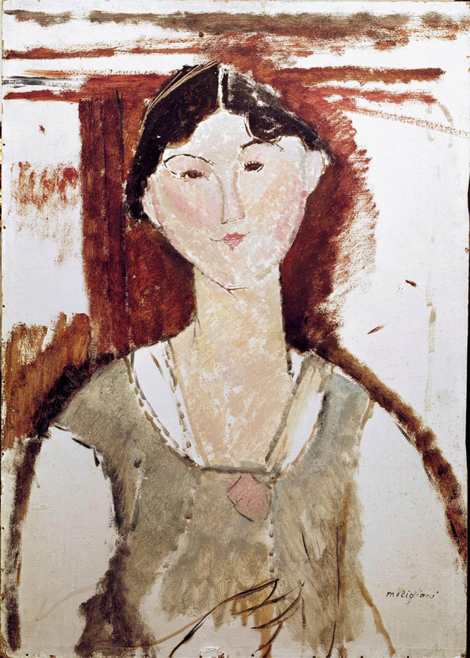 POSTERIIk Famous Modern Artwork Art Mural Portrait of Beatrice Hastings Painting by Amedeo Modigliani Oil Paintings Pictures for Home Decor 60x90cm