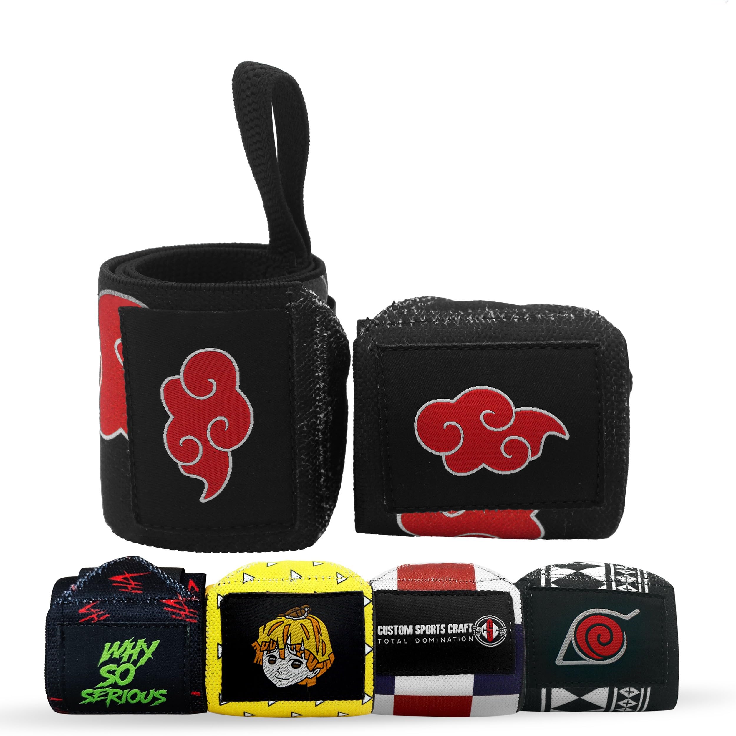 Lifting Straps Non Slip Deadlift Special Weight Lifting Straps | Wrist Wraps Strong Grip to prevent Wrist Pain | Anime Lifting Straps, Wrist Wraps for Gym Training Sold as Pair