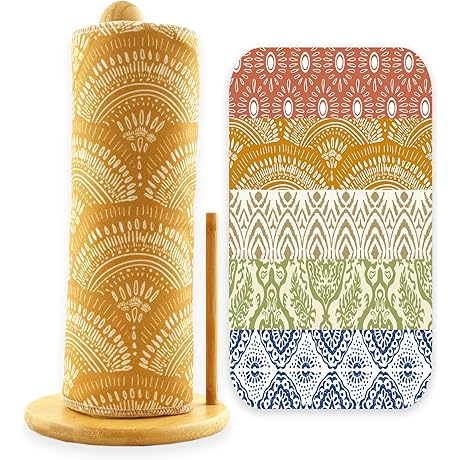 Reusable Paper Towel Alternative - 25 Pack Washable Cotton Cloth Roll