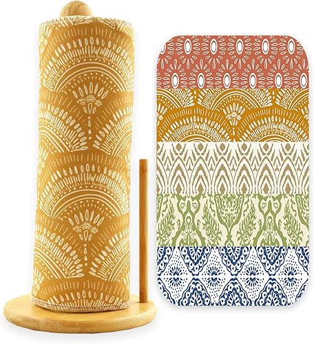 Paquete de 25 toallas de papel reutilizables, sin papel, lavables, de algodón para toallas de cocina, productos alternativos sin desperdicio