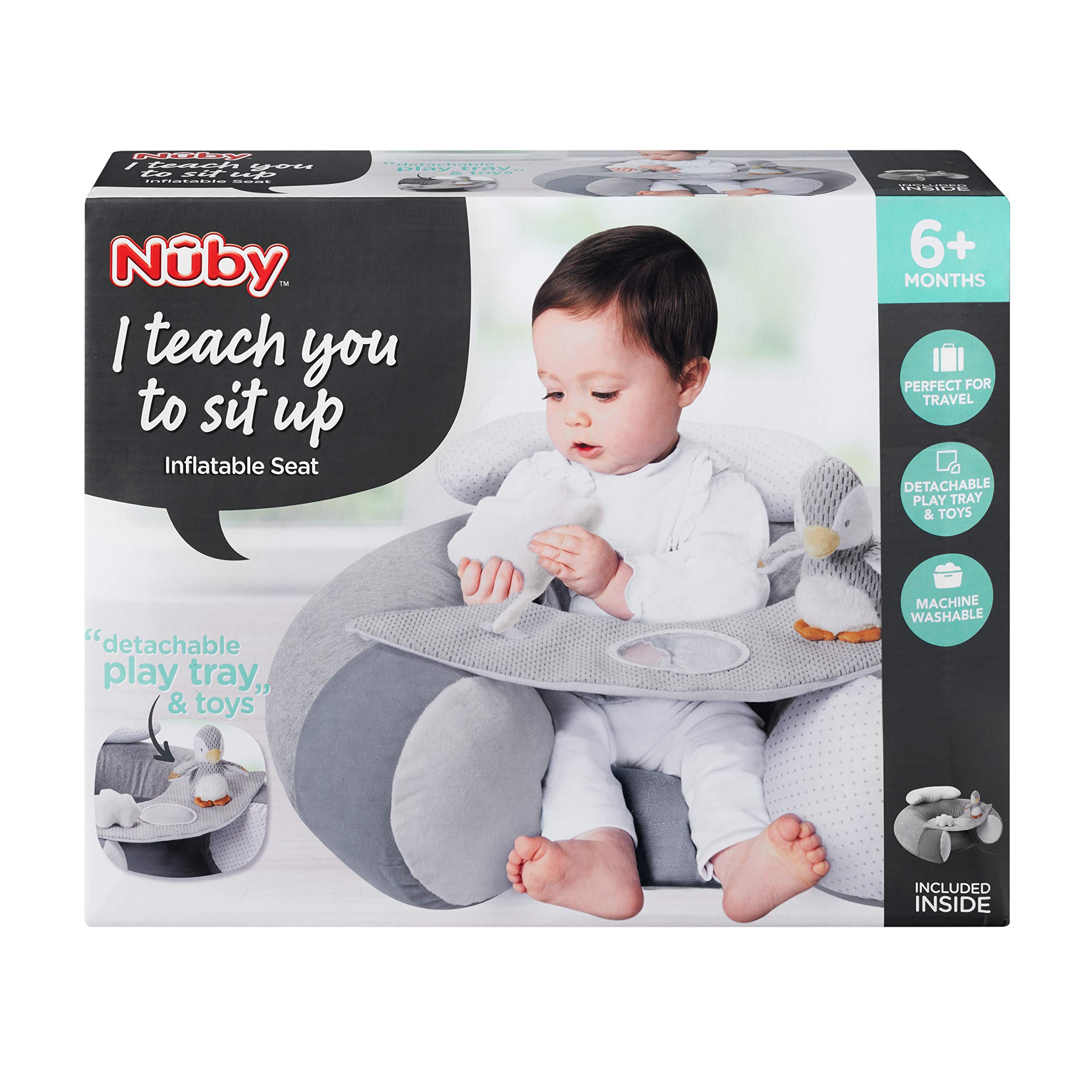 Buy Nuby Penguin SitMeUp Baby Seat. Inflatable Sit & Play Floor Seat
