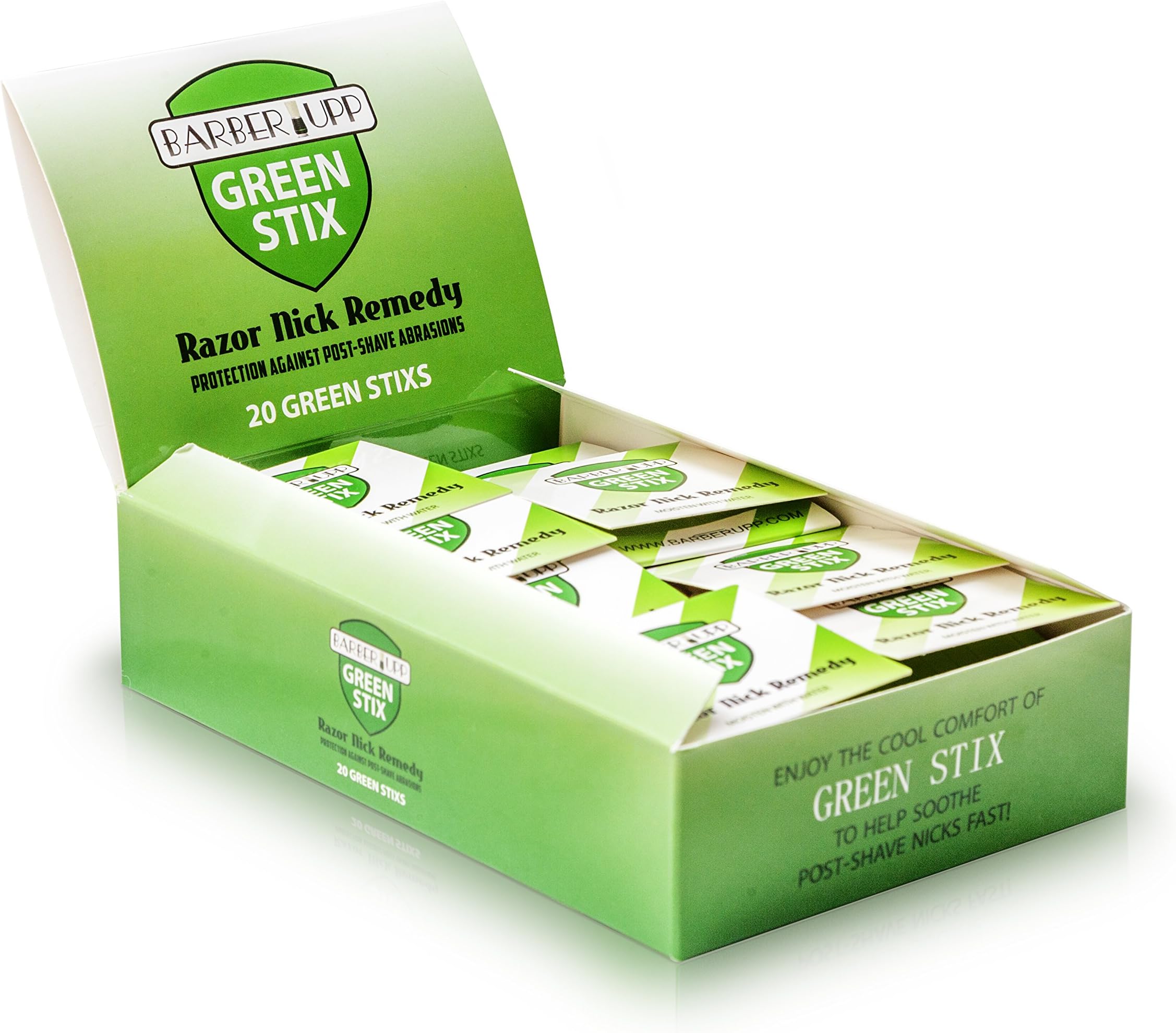 Styptic Stick Shave Accessories (Green Stix, Bulk 30 Pack) Stops Bleeding For Razor Nicks For Men & Women - Sanitary and Great For Barbers or Personal