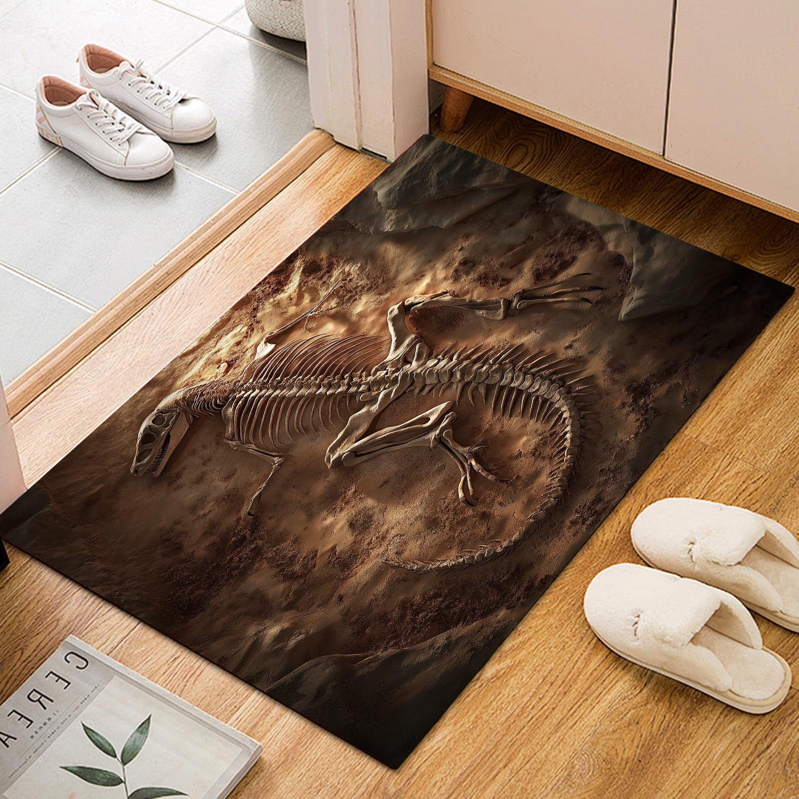 Dinosaurier Skelett Teppich Wohnzimmer Schlafzimmer