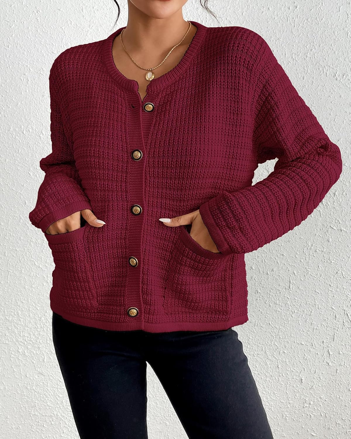 Bsubseach Striped Cropped Cardigan Sweater for Women Lightweight Jacket Trendy Fall Outfits Spring Clothes Sweatshirts - Image 5