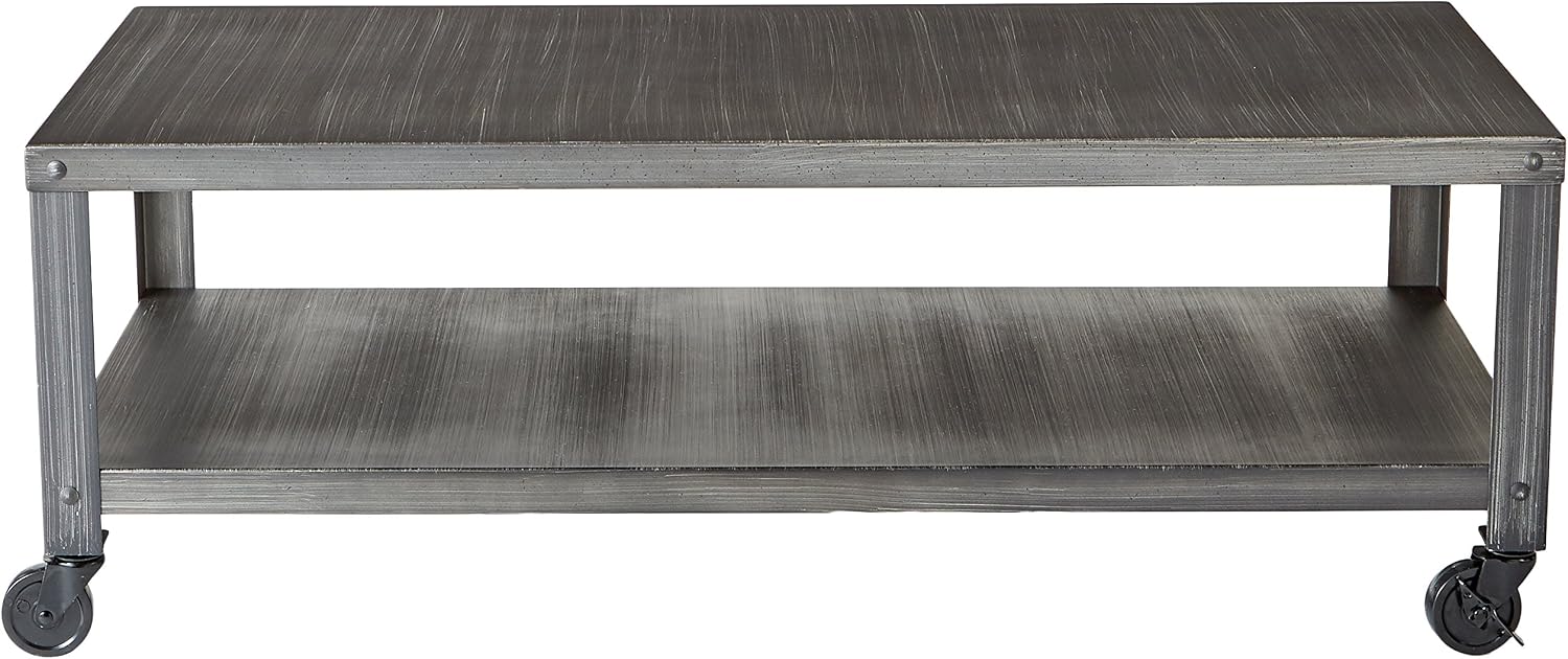 Ashley Furniture Signature Design - Hattney Coffee Table - Cocktail Height - Rectangular - Gray