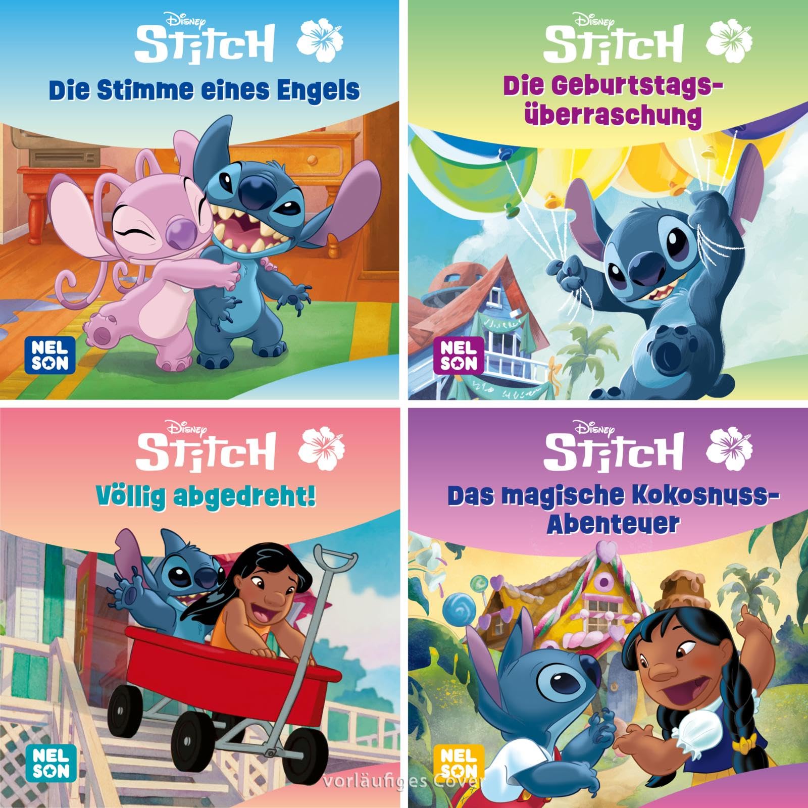 Maxi-Mini Box 61: Disney Stitch (4x5 Exemplare): 4 Vorlesegeschichten | Kleine Vorlesebücher für Kinder ab 3 Jahren mit Stitch, Lilo und ihrer Familie (Nelson Maxi-Mini)