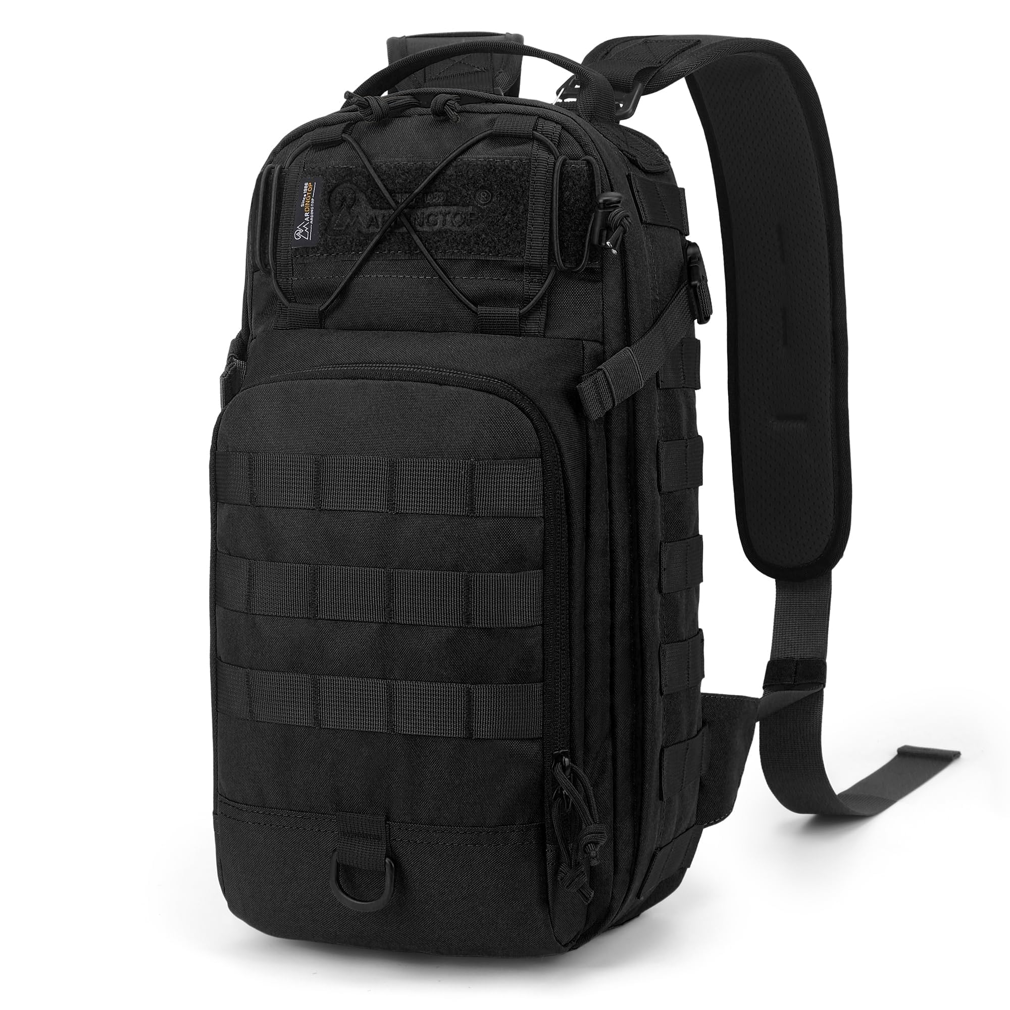 Small Tactical Backpack,Molle Military Rucksack Daypack for Hiking Traveling,15L Sling bag，Crossbody Bag for men-image-34