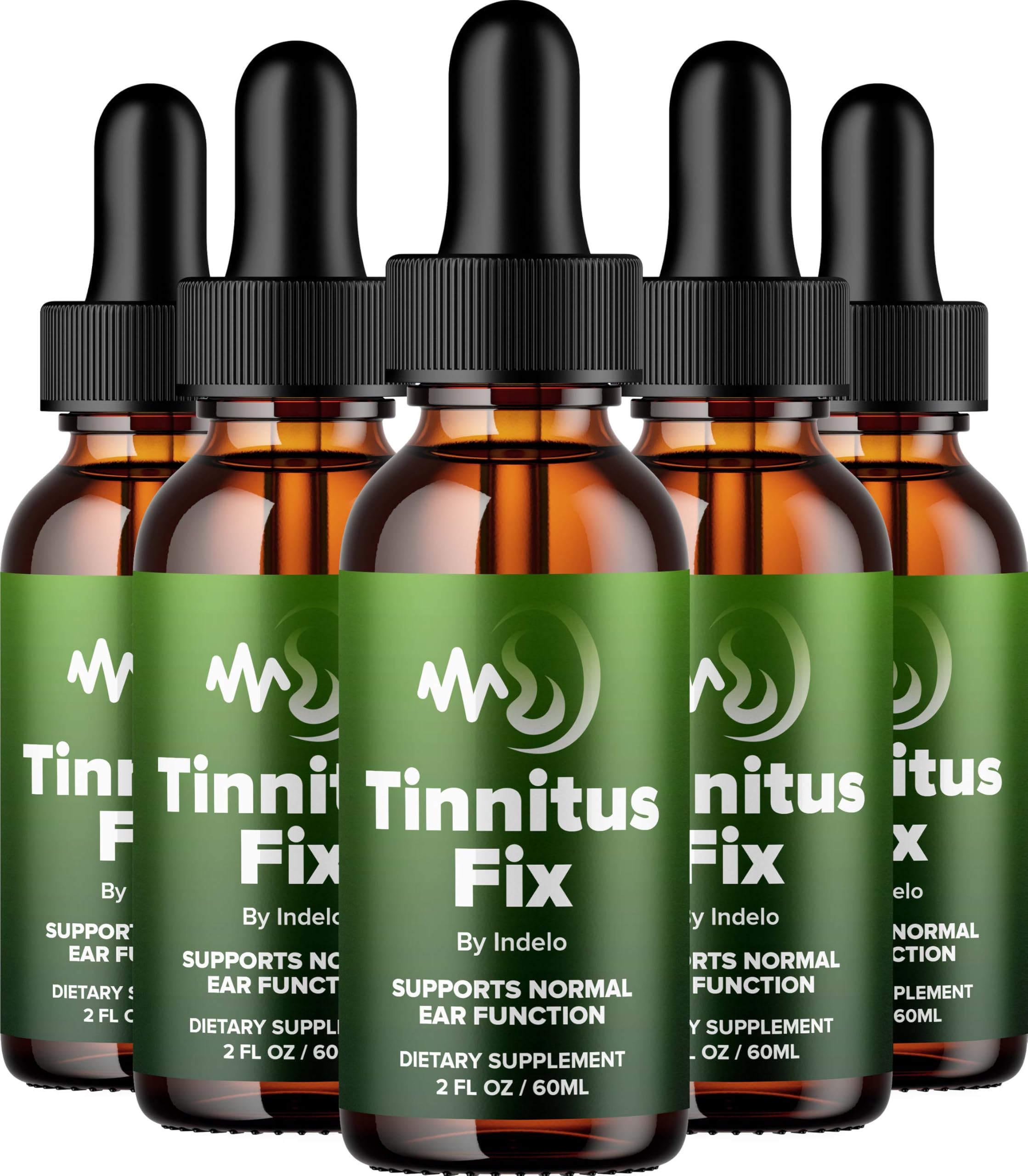 Tinnitus Fix Advanced Liquid Wellness Formula for Daily Ear Health Support 5 Bottles - 5 Month Supply