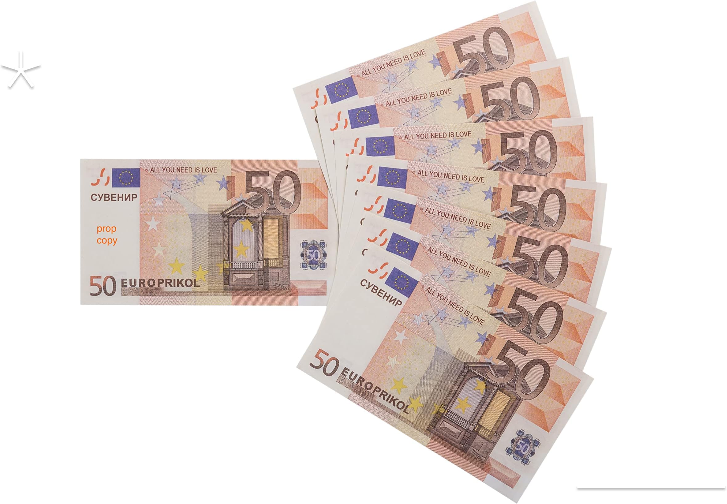 Copy 50 Euro Bills, Prop Money 100 Pcs for Movie, Play Money for tabel Game