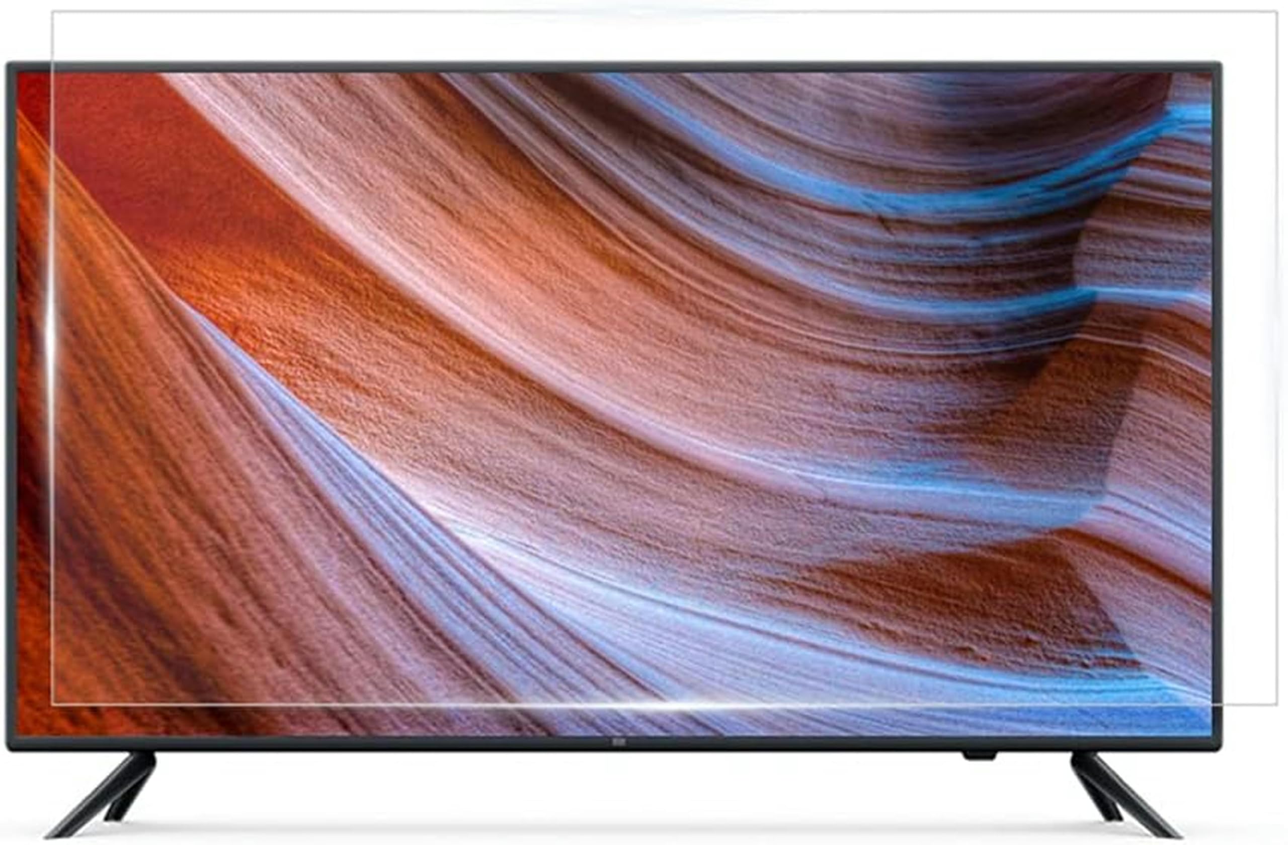 Protection D'Écran TV 50-75 Pouces, Film Anti-Lumière Bleue, Mat, Antireflet/Anti-Radiation/Anti-Éblouissement/Anti-Myopie, pour Écrans LCD, LED, OLED, QLED 4K HDTV, 75", 65".